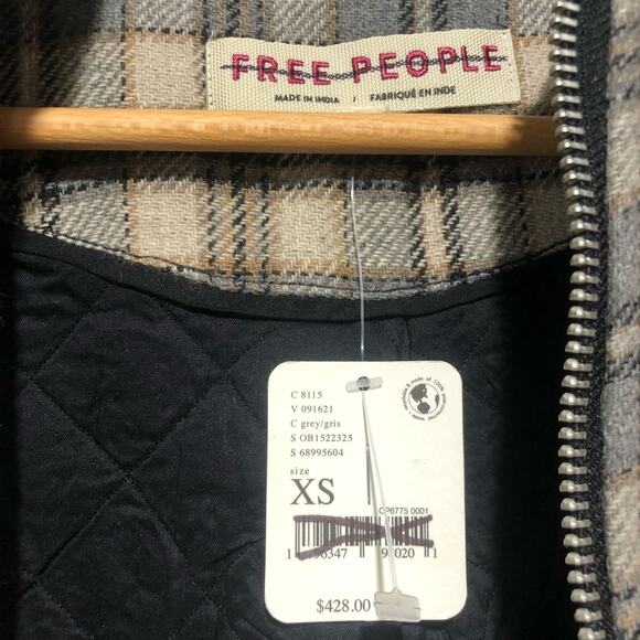 Free People Louie Embellished Oversize Bomber Jacket Size XS $428 - Picture 12 of 15